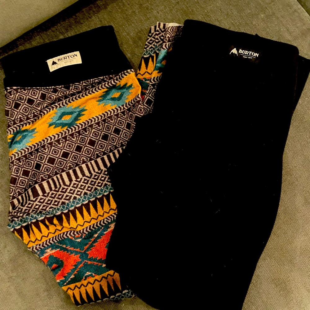 2 pairs of Burton base layer pants